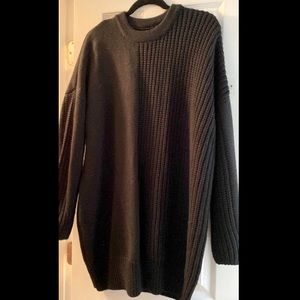 Top shop sweater dress in black